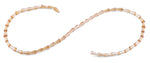 4x8mm Yellow Cone Faceted Crystal Beads