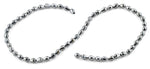 5x7mm Grey Drop Faceted Crystal Beads