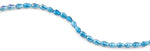 5x7mm Teal Drop Faceted Crystal Beads