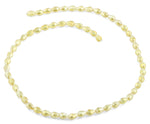 5x7mm Yellow Drop Faceted Crystal Beads