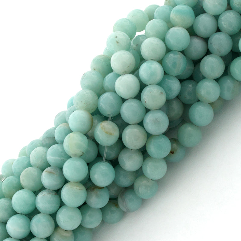 6mm Amazonite Gem Stone Beads