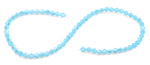 6mm Faceted Bicone Caribbean Blue Crystal Beads