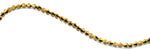 6mm Faceted Bicone Golden Crystal Beads