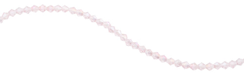 6mm Faceted Bicone Vintage Pink Crystal Beads