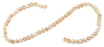 6mm Gold Twist Faceted Crystal Beads