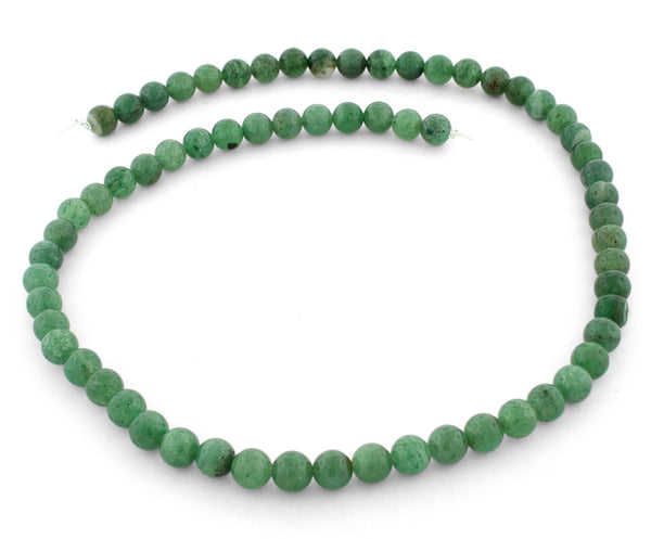 6mm Green Aventurine Round Gem Stone Beads