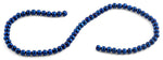 6mm Navy Blue Round Faceted Crystal Beads