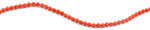 6mm Orange Faceted Round Crystal Beads