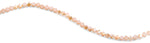 6mm Peach Twist Faceted Crystal Beads