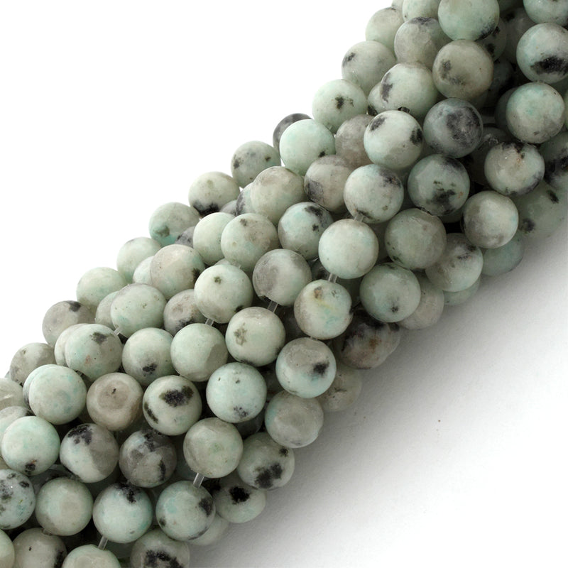 6mm Plain Round Sesame Jasper beads