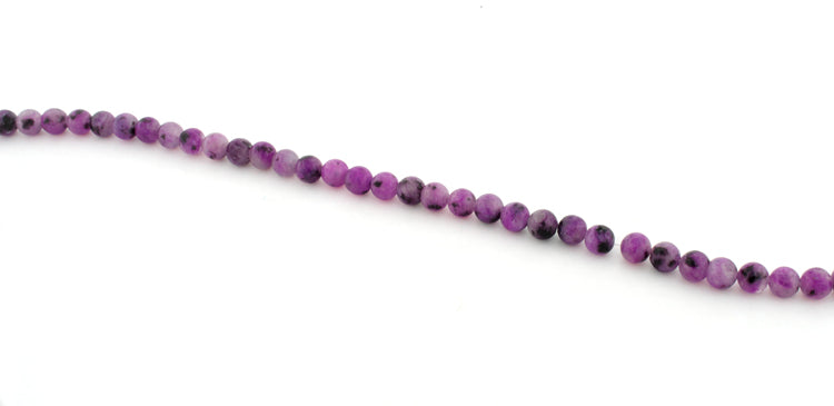 6mm Purple Quartz Round Gem Stone Beads