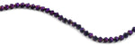 6mm Purple Twist Faceted Crystal Beads