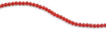6mm Red Faceted Round Crystal Beads