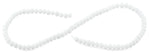 6mm White Frost Faceted Rondelle Crystal Beads