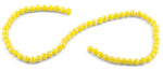 6mm Yellow Round Faceted Crystal Beads
