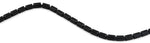 6x12mm Black Rectangle Faceted Crystal Beads