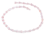 6x12mm Pink Cone Faceted Crystal Beads