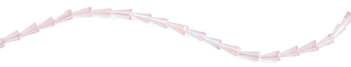 6x12mm Pink Cone Faceted Crystal Beads