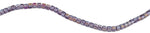 6X6mm Purple Square Faceted Crystal Beads