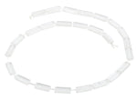 7x17mm Clear Rectangular Crystal Beads