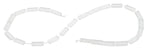 7x17mm Clear Rectangular Crystal Beads
