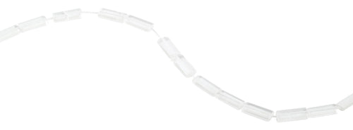 7x17mm Clear Rectangular Crystal Beads