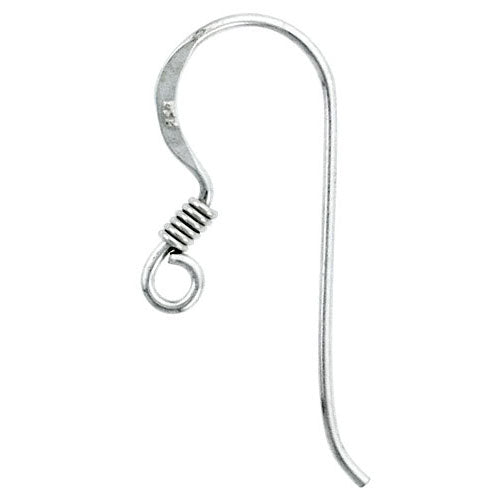 Sterling Silver  Earwire 1.3mm - QTY 12