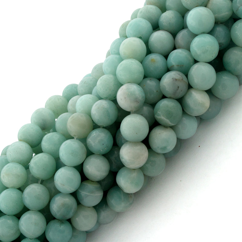 8mm Amazonite BC Gem Stone Beads