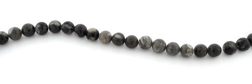 8mm Bulls Eye Jasper Round Gem Stone Beads