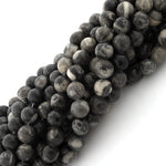 8mm Bulls Eye Jasper Round Gem Stone Beads