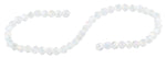 8mm Clear Twist Faceted Crystal Beads