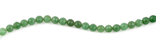 8mm Green Aventurine Faceted Gem Stone Beads