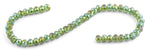 8mm Green Rondelle Faceted Crystal Beads