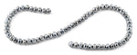 8mm Grey Faceted Rondelle Crystal Beads