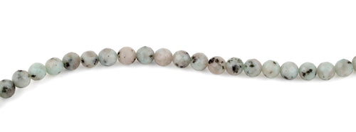 8mm Kiwi Faceted Gem Stone Beads