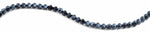 8mm Navy Blue Twist Faceted Crystal Beads