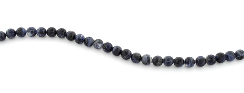 8mm Round Sodalite Gem Stone Beads