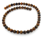 8mm Round Tigereye Gem Stone Beads