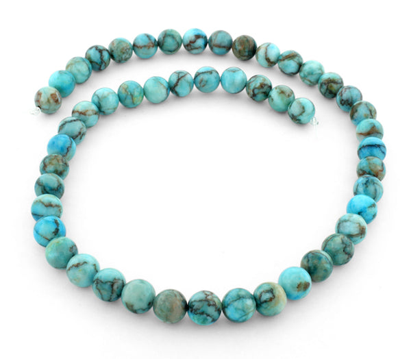8mm Turquoise Jasper Stone Round Gem Stone Beads