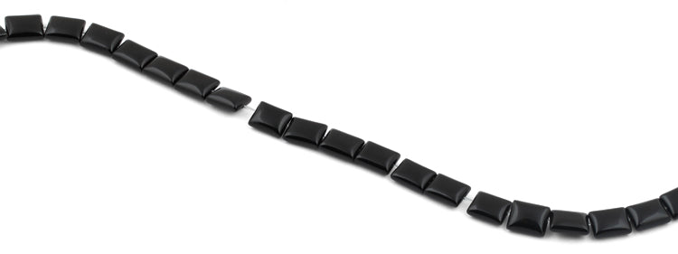 8x10mm Black Onyx Rectangular Beads