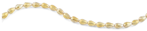 8x12mm Orange Drop Faceted Crystal Beads