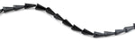 8x16mm Black Cone Faceted Crystal Beads