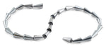 8x16mm Grey Cone Faceted Crystal Beads