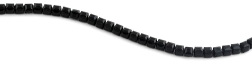 8x8mm Black Square Faceted Crystal Beads