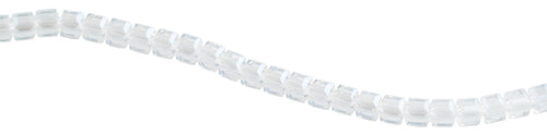 8x8mm Clear Square Faceted Crystal Beads