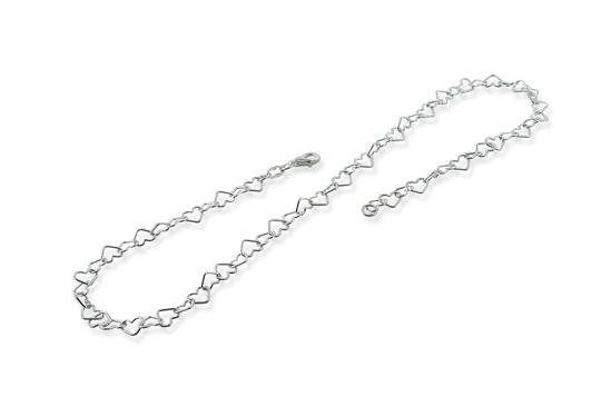 Sterling Silver Heart Chain 3mm