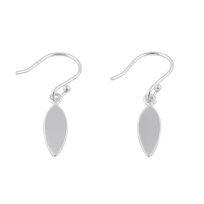 Sterling Silver Dangling Leaf Earrings
