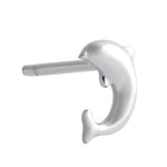 Sterling Silver Dainty Dolphin Stud Earrings