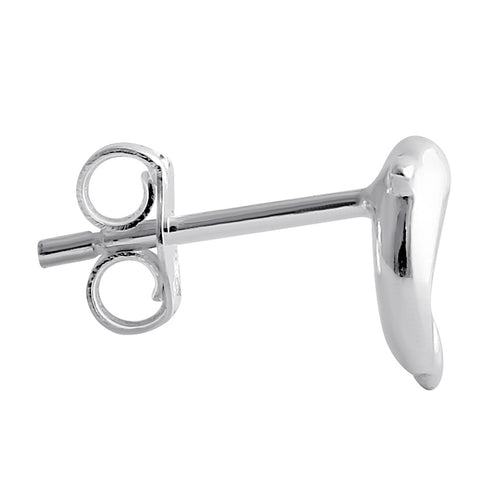 Sterling Silver Dainty Dolphin Stud Earrings