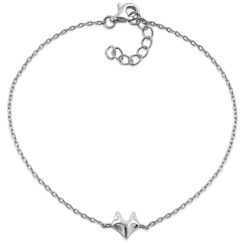 Sterling Silver Fox Bracelet